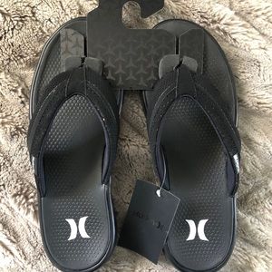 Black Hurley Sandals